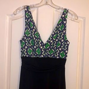 Black and floral dress size medium